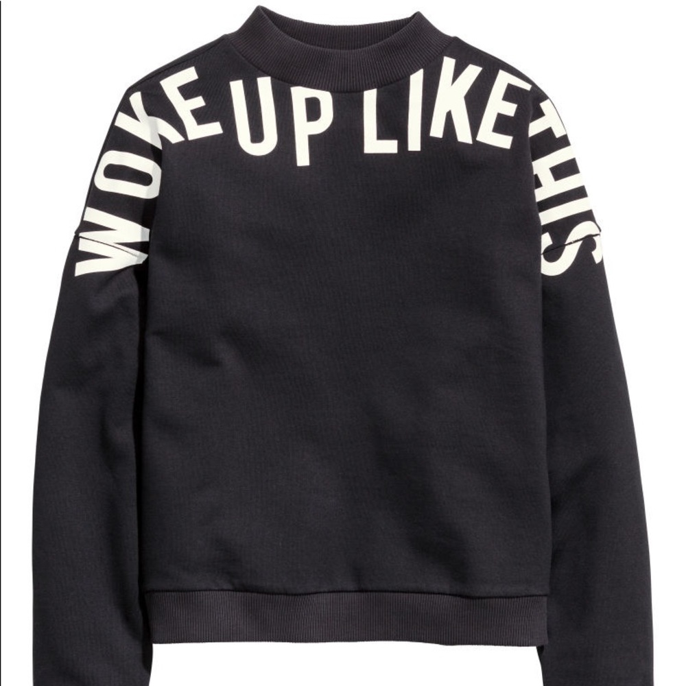 Woke up like this crew neck